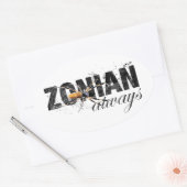 Zonian Altijd met spin Ovale Sticker (Envelop)