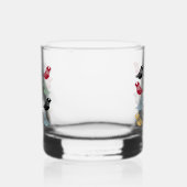 Zoniet Abstracte Vogels Midden Eeuw Deens Modern Whisky Glas (Links)