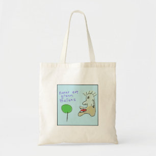 Zoniet Zillustreerde Eet Groene Ballonnen Tote Bag