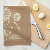  zoninnia-illustratie met tint, bruin theedoek (Quarter Fold)