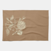  zoninnia-illustratie met tint, bruin theedoek (Horizontaal)