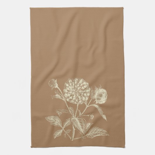  zoninnia-illustratie met tint, bruin theedoek (Verticaal)