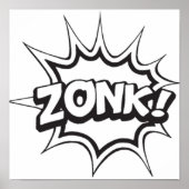 ZONK Comic Book Caption Poster (Voorkant)