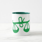 Zonk-teken van de Weegaasstrologie van de Libra, d Mok (Midden)