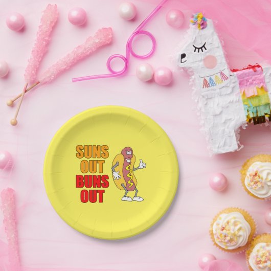 Zonk uit Buns uit Funny Hot Dog Papieren Bordje (Feest)