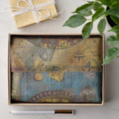 zonkaart Junk Journal Decoupage Tissuepapier (Geschenk)