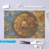 zonkaart Junk Journal Decoupage Tissuepapier (Craft)