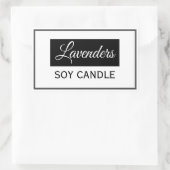 Zonkandetiketten Rechthoekige Sticker (Tas)