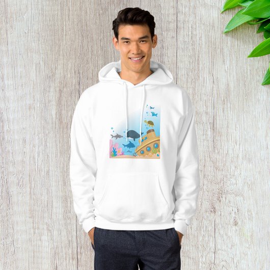 Zonken schepen en vis hoodie