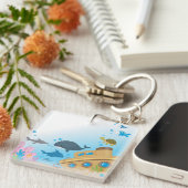 Zonken schepen en vis sleutelhanger (Voorkant Rechts)