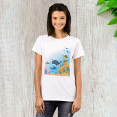 Zonken schepen en vis t-shirt