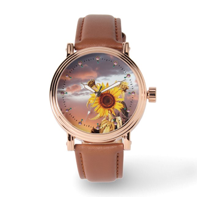 ZONKER EN SUMMER MET PINKCLOUDS HORLOGE (Voorkant)
