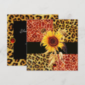 ZONKER, LEOPARD EN GIRAFFE FUR, ROOD KAART (Voorkant / Achterkant)