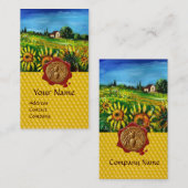 ZONKERVELDEN, HONIG RODE WAXZEGEL, BEEKEEPER VISITEKAARTJE (Voorkant / Achterkant)