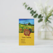 ZONKERVELDEN, HONIG RODE WAXZEGEL, BEEKEEPER VISITEKAARTJE (Staand voorkant)