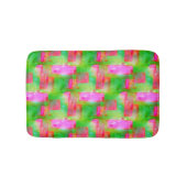 Zonlicht abstract geverfd geel, roze badmat (Voorkant)