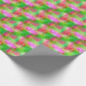 Zonlicht abstract geverfd geel, roze cadeaupapier (Hoek)