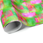 Zonlicht abstract geverfd geel, roze cadeaupapier (Rol Hoek)