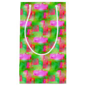 Zonlicht abstract geverfd geel, roze klein cadeauzakje (Voorkant)