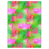 Zonlicht abstract geverfd geel, roze klembord (Achterkant)