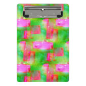 Zonlicht abstract geverfd geel, roze mini klembord (Voorkant)