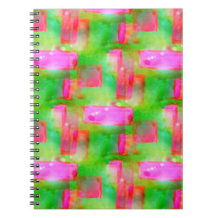 Zonlicht abstract geverfd geel, roze notitieboek
