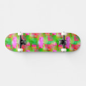 Zonlicht abstract geverfd geel, roze persoonlijk skateboard (Horizontaal)
