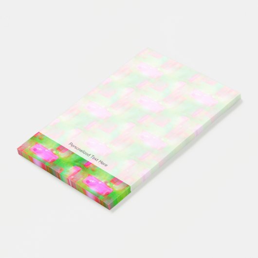 Zonlicht abstract geverfd geel, roze post-it® notes (Schuin)
