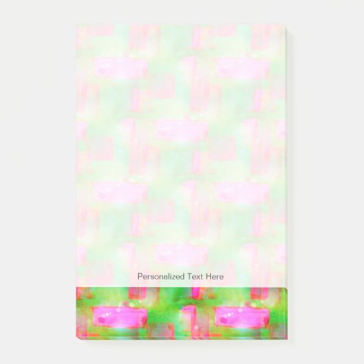 Zonlicht abstract geverfd geel, roze post-it® notes (Voorkant)