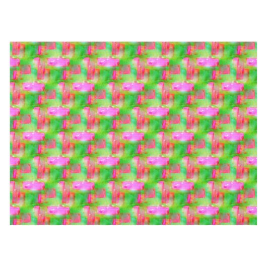 Zonlicht abstract geverfd geel, roze tafelkleed (Voorkant (Horizontaal))