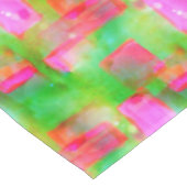 Zonlicht abstract geverfd geel, roze tafelkleed (Gekanteld)