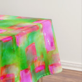 Zonlicht abstract geverfd geel, roze tafelkleed (Voorbeeld)