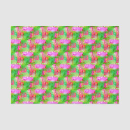 Zonlicht abstract geverfd geel, roze tissuepapier (Voorkant)