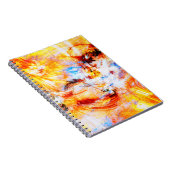 Zonlicht. Abstracte, prachtige multicolor heldere Notitieboek (Rechterzijde)