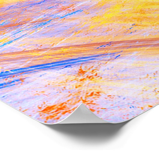 Zonlicht. Abstracte, prachtige multicolor heldere  Poster (Hoek)