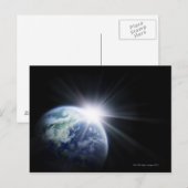 Zonlicht achter Aarde 4 Briefkaart (Voorkant / Achterkant)