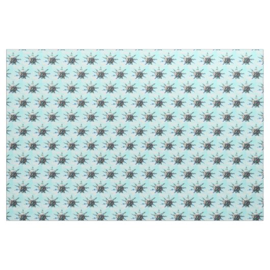 zonlicht blauw stof (Yard (91,4 cm))