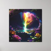 Zonlicht Cavern Bloem Beauty 2 Canvas Afdruk (Voorkant)
