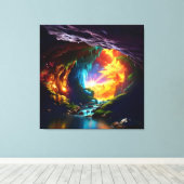 Zonlicht Cavern Bloem Beauty 8 Canvas Afdruk (Insitu (Houten vloer))