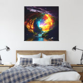 Zonlicht Cavern Bloem Beauty 8 Canvas Afdruk (Insitu (Slaapkamer))