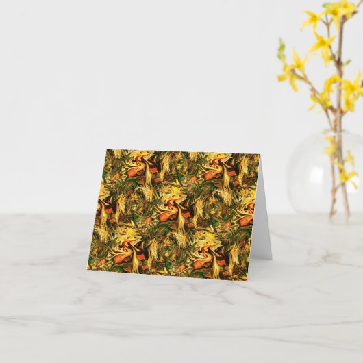 Zonlicht Dansen.... Kaart (Gele Bloem)