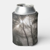 Zonlicht door bomen Dark Woodland Blikjeskoeler (Blikje Voorkant)