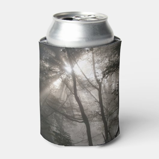 Zonlicht door bomen Dark Woodland Blikjeskoeler (Blikje Voorkant)