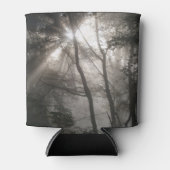 Zonlicht door bomen Dark Woodland Blikjeskoeler (Voorkant)