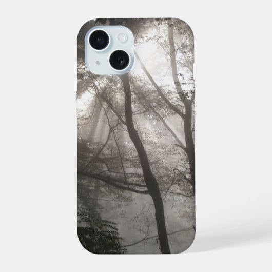 Zonlicht door bomen iPhone 15 case (Achterkant)