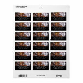 Zonlicht door de Herfst bij Greenbelt Etiket (Full Sheet)