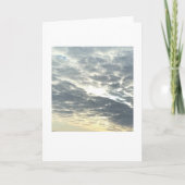 Zonlicht door de wolken kaart (Voorkant)