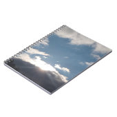 Zonlicht door donkere wolken Spiraal Foto Notitieb Notitieboek (Linkerzijde)