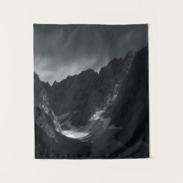 Zonlicht door donkere wolken wandkleed