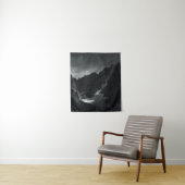 Zonlicht door donkere wolken wandkleed (In situ)